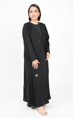 عباية اسود بكرستال فخم