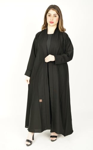 عباية اسود نص كلوش