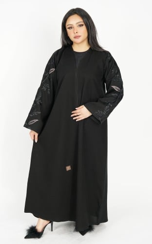 عباية اسود تطريز