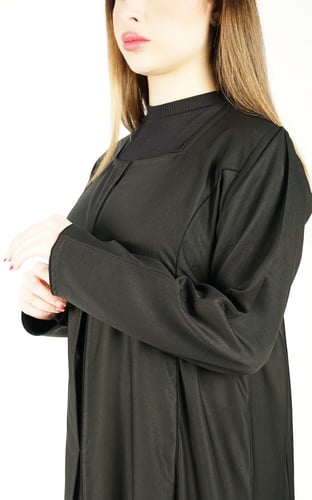 عباية اسود جيوب
