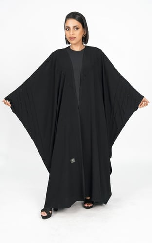 عباية اسود بشت بكرستال