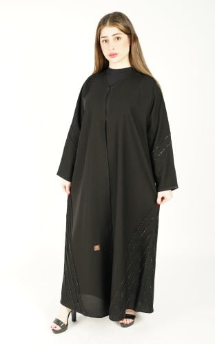 عباية اسود نص كلوش