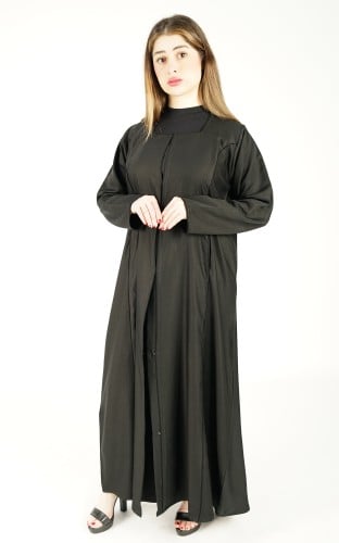 عباية اسود جيوب