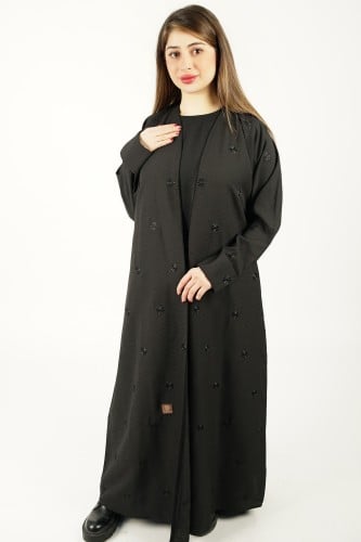 عباية اسود بتطريز