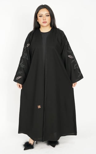 عباية اسود تطريز