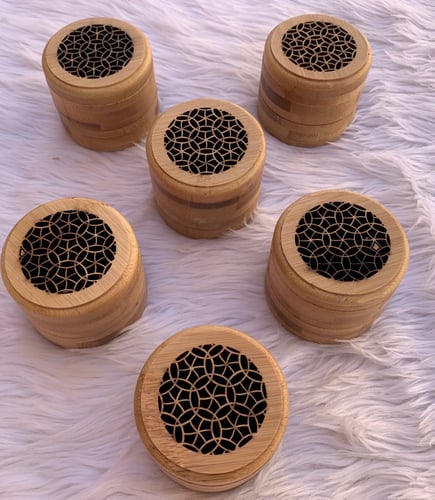 مبخرة ميني دائرية، الحبة بـ