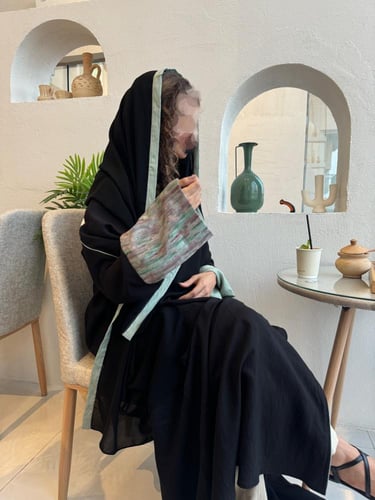 عباية بأكمام قطن مبطنة