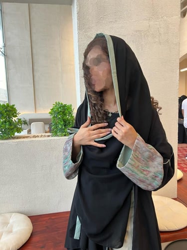 عباية بأكمام قطن مبطنة