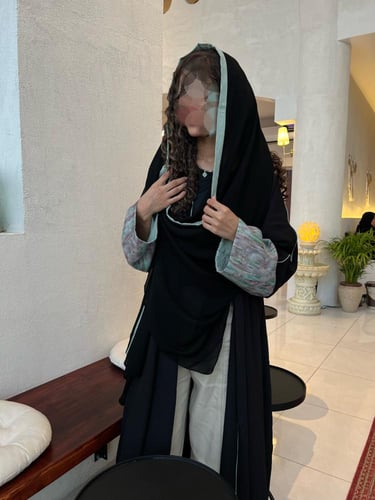 عباية بأكمام قطن مبطنة