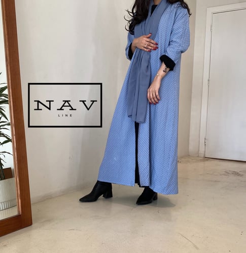 عباية دبل فيس أسود وملون
