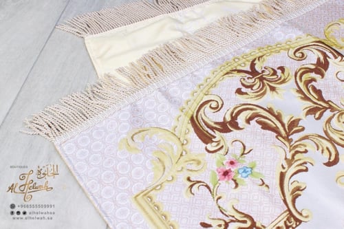 سجادة صلاة تركي فاخرة بعلبة 65x110 سم