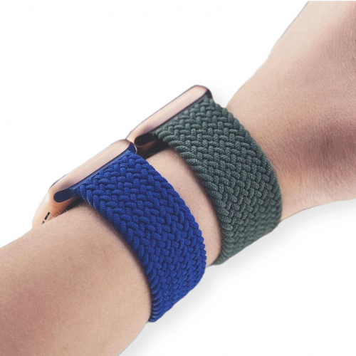 سوار ساعة ابل قماش مطاطي مقاس 44/42