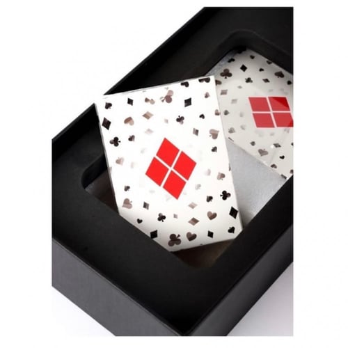 2 ورق لعب مقوى + آلة حاسبة بلوت