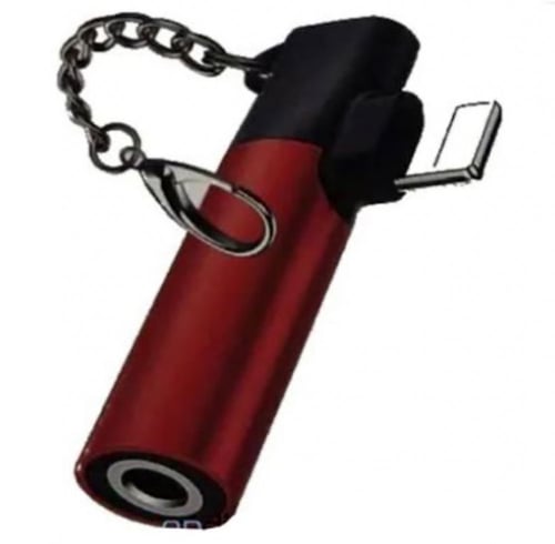 وصلة ايفون مخرج سماعه وشاحن 2X1