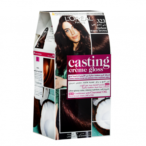 لوريال كاستنج صبغة شعر بني غامق دافئ 323