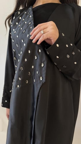 عباية كريستال رمادي