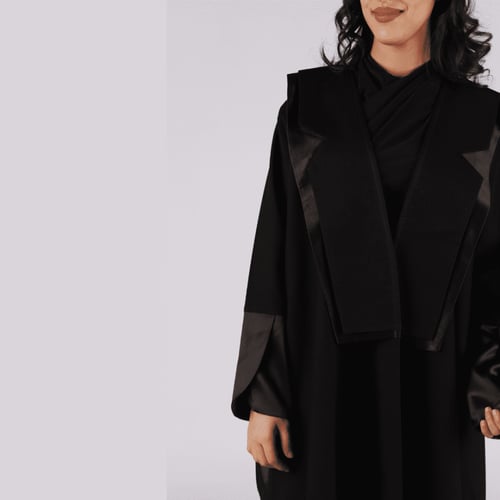 عباية لف رسمية مفتوحة