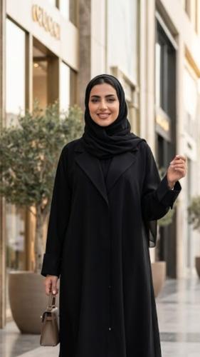 دقلة ( قميص طويل) أسود طقطق