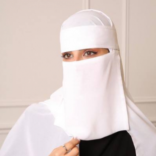 نقاب أبيض ( ثلاث مقاسات )