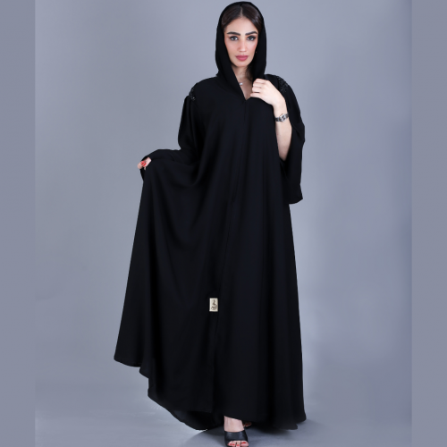 عباية كلوش كويتي بزم ع الاكتاف مع شك أسود ناعم