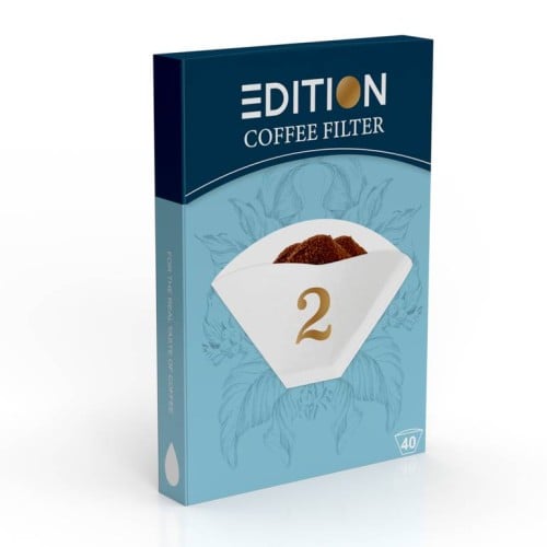 فلتر قهوة 1x2 من اديشن 40 حبة Edition