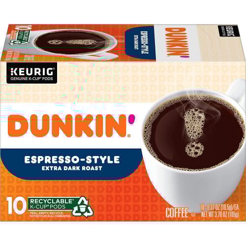 كبسولات قهوة اسبريسو ستايل من دانكن 10 كبسولات