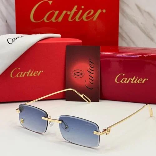 نظارة شمسية Cartier هاي كواليتي مع ملحقاتها