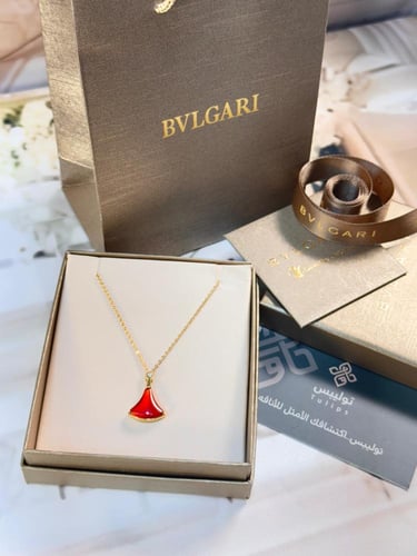 سلسال هاي كواليتي ماركة BVLGARI مع الملحقات