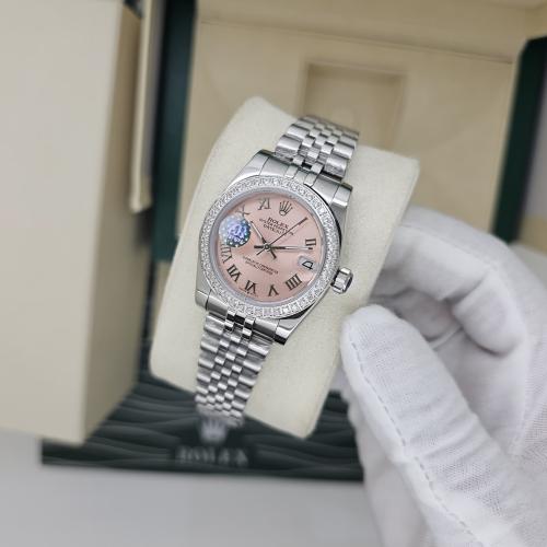 ساعة روليكس ديت جست نسائية مع جميع ملحقاتها