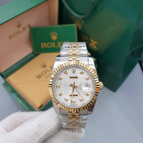 ساعة روليكس (رجالي) هاي كوالتي مع ملحقاتها (ضمان س...