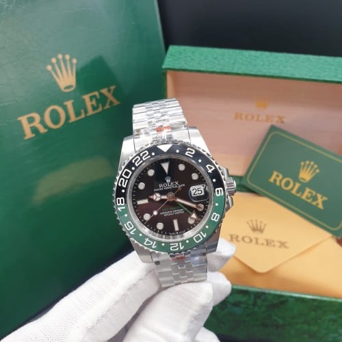 ساعة روليكس GMT ll sprite رجالي هاي كواليتي مع ملح...