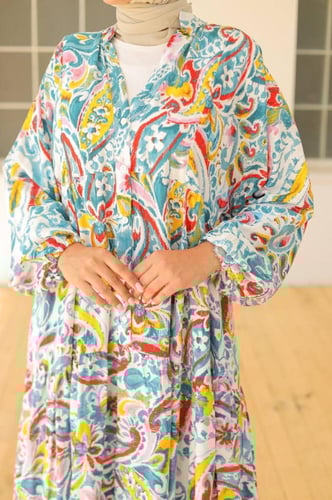 فستان قطن ايطالي راقي