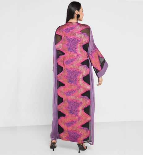 عباية بنفسجية جذابة مصنوعة من خامات عالية الجودة