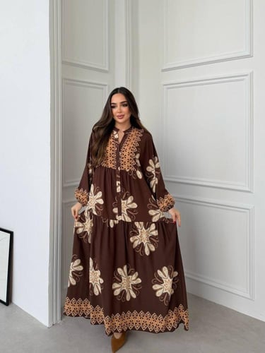 فستان قطن تركي راقي