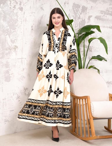 فستان قطن تركي جذاب