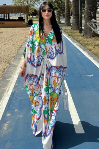 فستان قطن تركي متميز