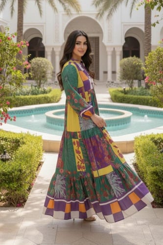 فستان بتصميم عصري