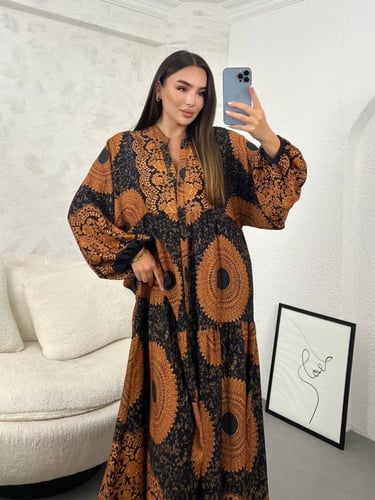 فستان قطن تركي جذاب