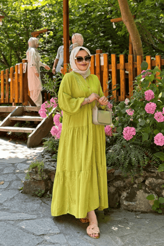 فستان قطن تركي جذاب