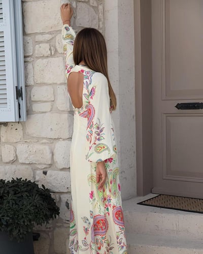 فستان قطن تركي هادئ