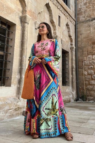 فستان قطن تركي ناعم