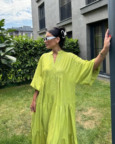 فستان قطن تركي جذاب