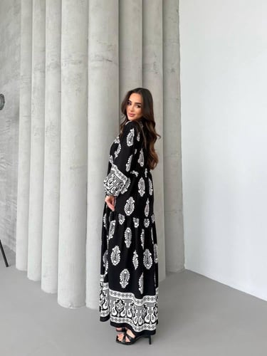 فستان قطن تركي هادئ