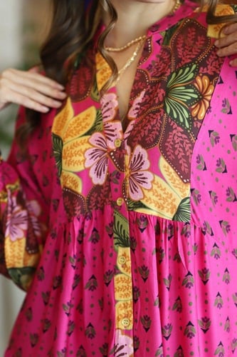 فستان قطن تركي جذاب