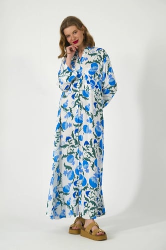 فستان بتصميم قميص