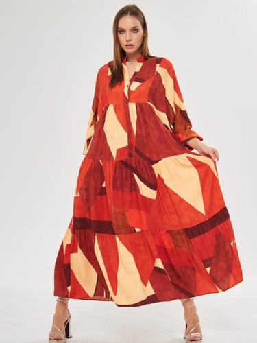 فستان قطن تركي جذاب