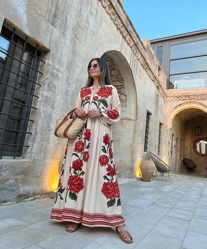 فستان قطن تركي ناعم