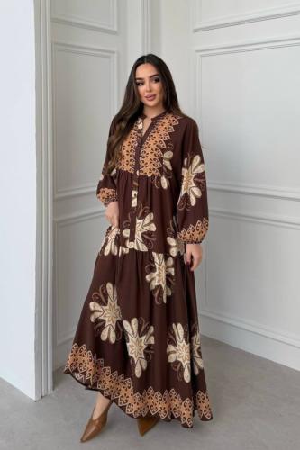 فستان قطن تركي راقي