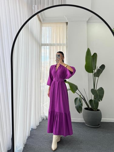 فستان موڤي مع حزام