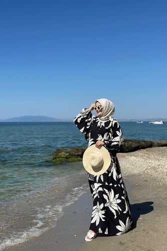 فستان قطن تركي جذاب